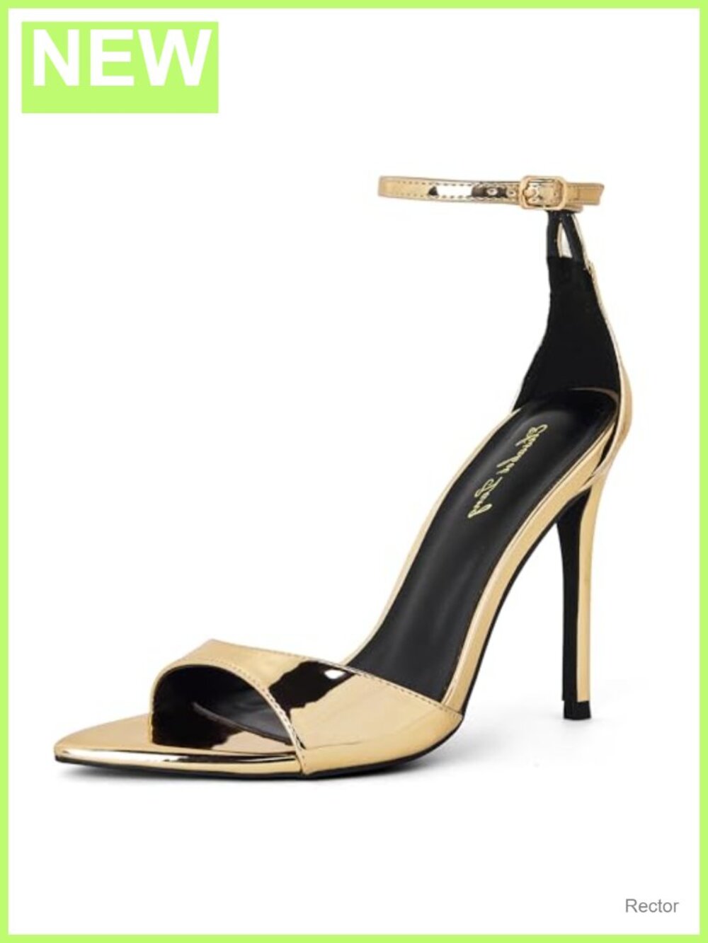 Women's High Heels Pointed Open Toe Heeled Sandals Stiletto Ankle Strap